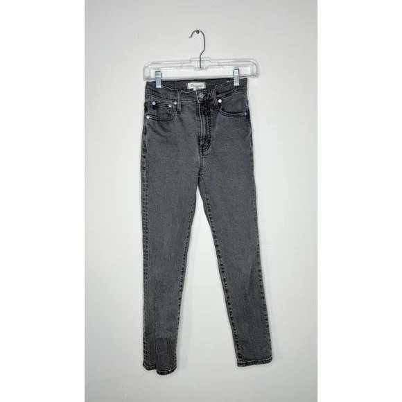 Madewell Jeans Womens 23 Gray The Perfect Vintage Straight Leg Hi Rise Dark Wash - Picture 3 of 13